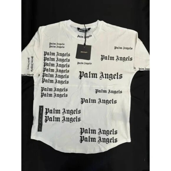 New Palm Angels White Ultra Logo Oversized T-shirt Size Large - Picture 1 of 3